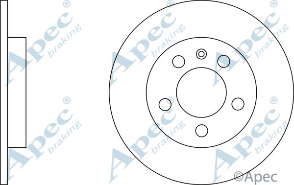 APEC BRAKING stabdžių diskas DSK2239